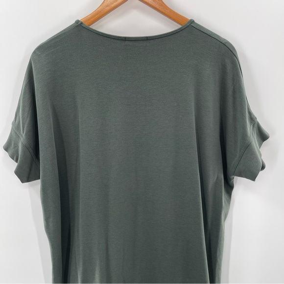 Masai Balsam Green Relaxed Fit Lagenlook Midi Dress Boxy Minimal Boho Size Med - Picture 7 of 13